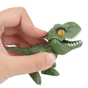 Planet Gates Jurassic Finger Dinosaur Triceratops Tyrannosaurus Model Toys for Kids Creative Finger Biting Dinosaurs Interactive Toy Boy Gift