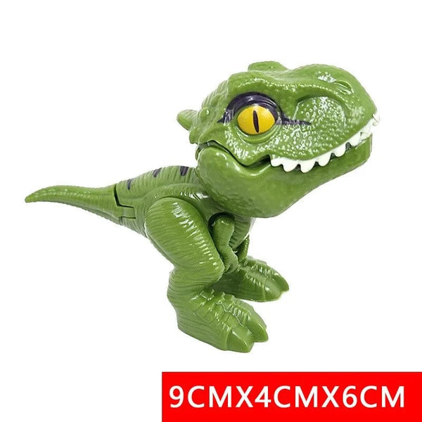 Planet Gates Jurassic Finger Dinosaur Triceratops Tyrannosaurus Model Toys for Kids Creative Finger Biting Dinosaurs Interactive Toy Boy Gift