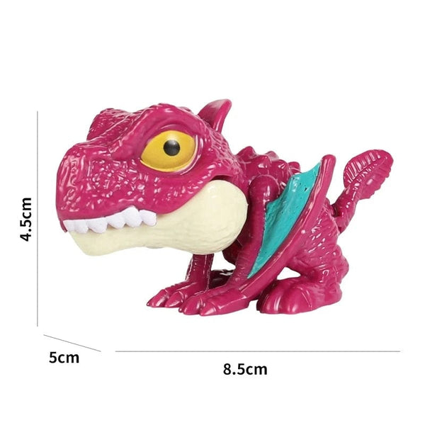 Planet Gates Jurassic Finger Dinosaur Triceratops Tyrannosaurus Model Toys for Kids Creative Finger Biting Dinosaurs Interactive Toy Boy Gift