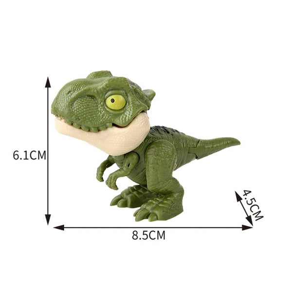 Planet Gates Jurassic Finger Dinosaur Triceratops Tyrannosaurus Model Toys for Kids Creative Finger Biting Dinosaurs Interactive Toy Boy Gift