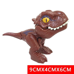 Planet Gates Jurassic Finger Dinosaur Triceratops Tyrannosaurus Model Toys for Kids Creative Finger Biting Dinosaurs Interactive Toy Boy Gift