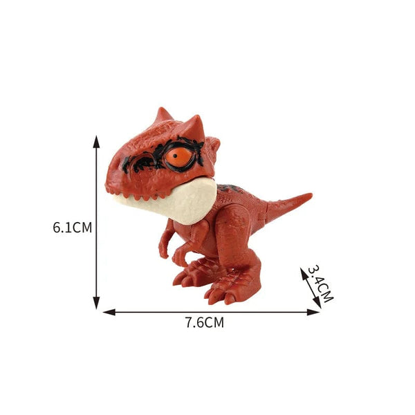 Planet Gates Jurassic Finger Dinosaur Triceratops Tyrannosaurus Model Toys for Kids Creative Finger Biting Dinosaurs Interactive Toy Boy Gift