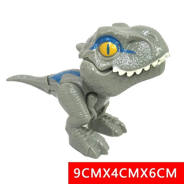 Planet Gates Jurassic Finger Dinosaur Triceratops Tyrannosaurus Model Toys for Kids Creative Finger Biting Dinosaurs Interactive Toy Boy Gift