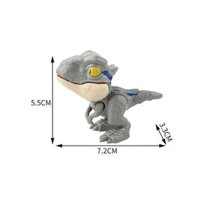 Planet Gates Jurassic Finger Dinosaur Triceratops Tyrannosaurus Model Toys for Kids Creative Finger Biting Dinosaurs Interactive Toy Boy Gift