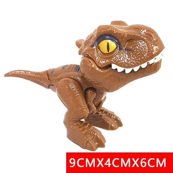 Planet Gates Jurassic Finger Dinosaur Triceratops Tyrannosaurus Model Toys for Kids Creative Finger Biting Dinosaurs Interactive Toy Boy Gift