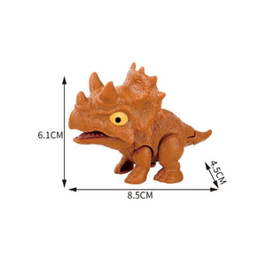 Planet Gates Jurassic Finger Dinosaur Triceratops Tyrannosaurus Model Toys for Kids Creative Finger Biting Dinosaurs Interactive Toy Boy Gift