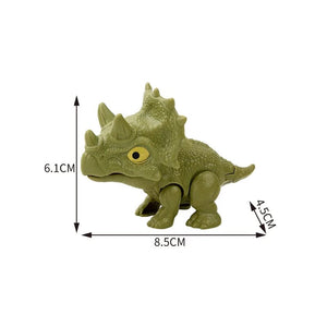 Planet Gates Jurassic Finger Dinosaur Triceratops Tyrannosaurus Model Toys for Kids Creative Finger Biting Dinosaurs Interactive Toy Boy Gift
