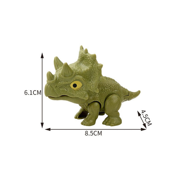 Planet Gates Jurassic Finger Dinosaur Triceratops Tyrannosaurus Model Toys for Kids Creative Finger Biting Dinosaurs Interactive Toy Boy Gift