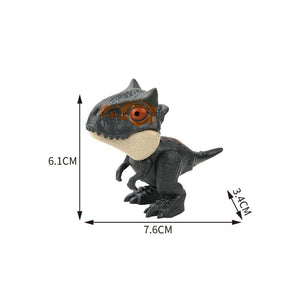 Planet Gates Jurassic Finger Dinosaur Triceratops Tyrannosaurus Model Toys for Kids Creative Finger Biting Dinosaurs Interactive Toy Boy Gift