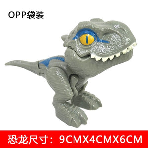 Planet Gates Jurassic Finger Dinosaur Triceratops Tyrannosaurus Model Toys for Kids Creative Finger Biting Dinosaurs Interactive Toy Boy Gift
