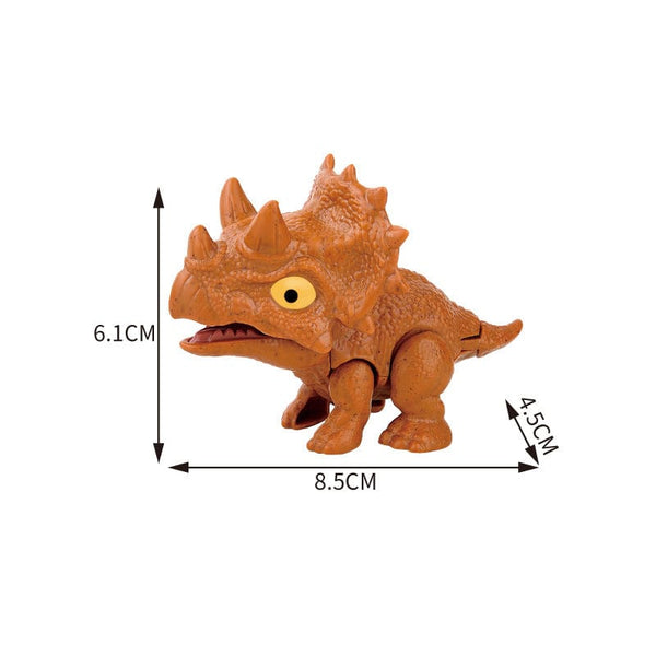 Planet Gates Jurassic Finger Dinosaur Triceratops Tyrannosaurus Model Toys for Kids Creative Finger Biting Dinosaurs Interactive Toy Boy Gift