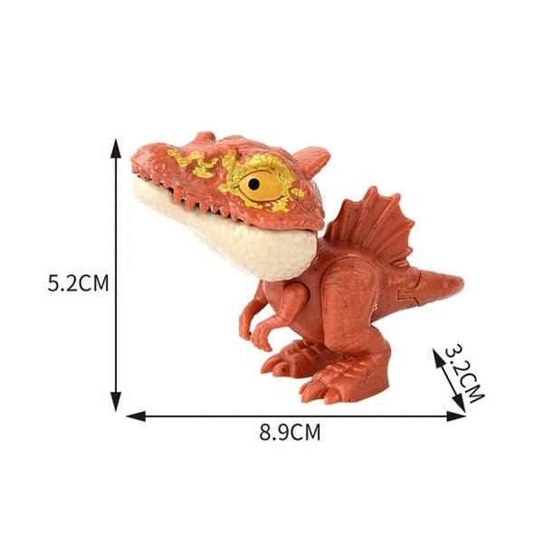 Planet Gates Jurassic Finger Dinosaur Triceratops Tyrannosaurus Model Toys for Kids Creative Finger Biting Dinosaurs Interactive Toy Boy Gift