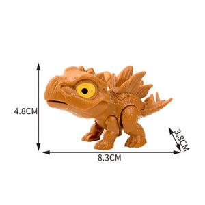 Planet Gates Jurassic Finger Dinosaur Triceratops Tyrannosaurus Model Toys for Kids Creative Finger Biting Dinosaurs Interactive Toy Boy Gift