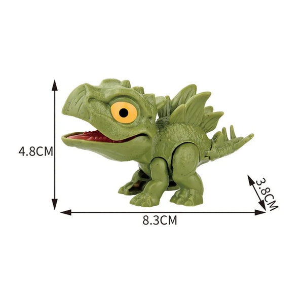 Planet Gates Jurassic Finger Dinosaur Triceratops Tyrannosaurus Model Toys for Kids Creative Finger Biting Dinosaurs Interactive Toy Boy Gift