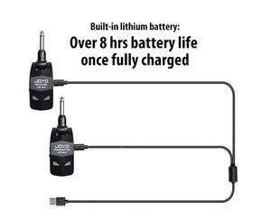 Planet Gates JW-03 / CHINA JOYO JW-03 Wireless Guitar System 2.4GHz 4 Channels Wireless Guitar Transmitter and Receiver for Electric Guitar Bass Amplifier