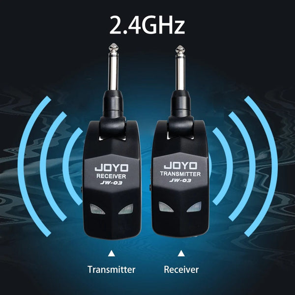 Planet Gates JW-03 / CHINA JOYO JW-03 Wireless Guitar System 2.4GHz 4 Channels Wireless Guitar Transmitter and Receiver for Electric Guitar Bass Amplifier
