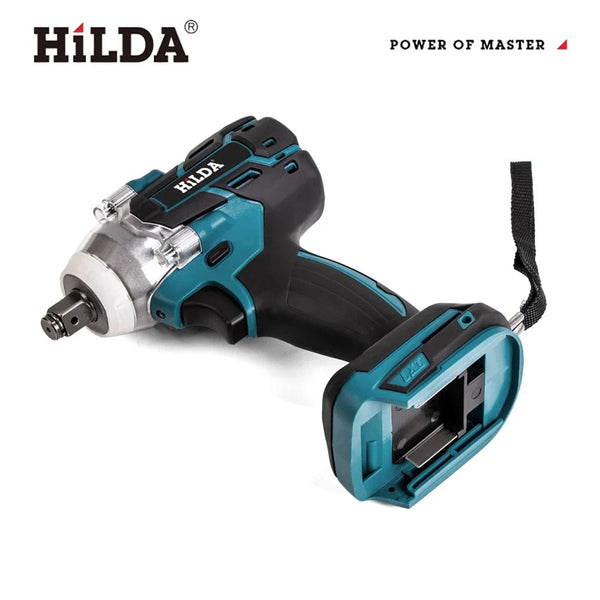 Planet Gates JXP3396 HILDA 18V Electric Impact Wrench Rechargeable 1/2 Socket Wrench Cordless Without Battery High Power Impact in Car Repair