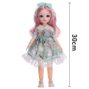 Planet Gates K-13 clothes / 30 cm 30cm Bjd Dolls Princess Full Set 1/6 Anime Bjd With Clothes 23 Joint Movable Body 3D Eyes Girls Dress Up Birthday Gifts Toys