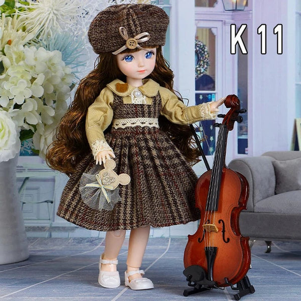 Planet Gates K-13 clothes / 30 cm 30cm Bjd Dolls Princess Full Set 1/6 Anime Bjd With Clothes 23 Joint Movable Body 3D Eyes Girls Dress Up Birthday Gifts Toys