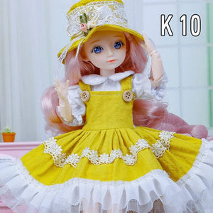 Planet Gates K-13 clothes / 30 cm 30cm Bjd Dolls Princess Full Set 1/6 Anime Bjd With Clothes 23 Joint Movable Body 3D Eyes Girls Dress Up Birthday Gifts Toys