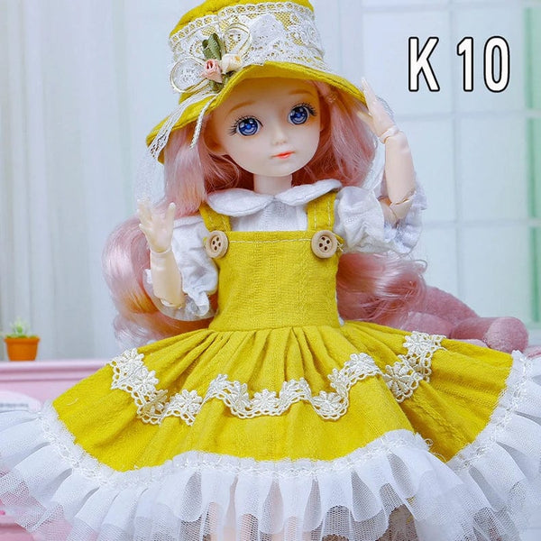Planet Gates K-13 clothes / 30 cm 30cm Bjd Dolls Princess Full Set 1/6 Anime Bjd With Clothes 23 Joint Movable Body 3D Eyes Girls Dress Up Birthday Gifts Toys