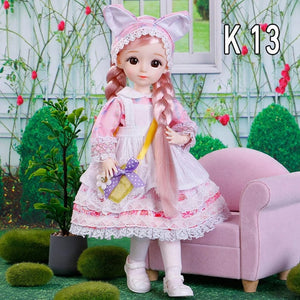 Planet Gates K-13 clothes / 30 cm 30cm Bjd Dolls Princess Full Set 1/6 Anime Bjd With Clothes 23 Joint Movable Body 3D Eyes Girls Dress Up Birthday Gifts Toys