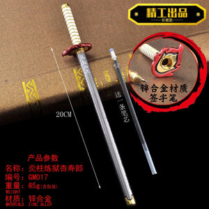 Planet Gates Kaigaku / Length 20cm 20CM Anime Demon Slayer Sword Model Gel Pen Kimetsu No Yaiba Tanjirou Weapon Black Refill Cosplay Prop Student Gift Box Package