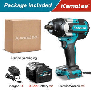 Planet Gates Kamolee 1800 N.M High Torque DTW700 Brushless Cordless Electric Impact Wrench 1/2 In Lithium-Ion Battery For Makita 18V Battery