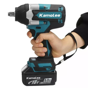 Planet Gates Kamolee 1800 N.M High Torque DTW700 Brushless Cordless Electric Impact Wrench 1/2 In Lithium-Ion Battery For Makita 18V Battery