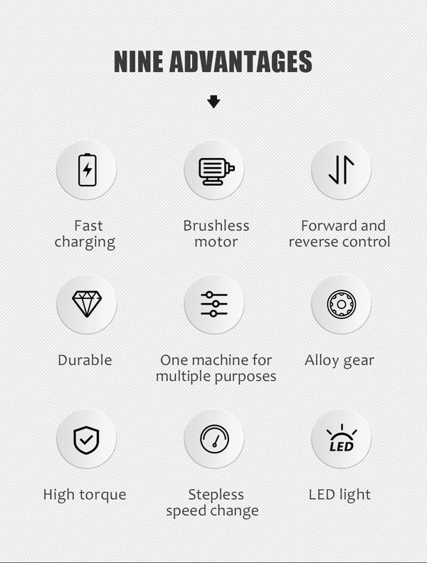 Planet Gates Kamolee 1800 N.M Torque DTW700 Brushless Electric Impact Wrench 1/2 In Lithium-Ion Battery For Makita 18V Battery