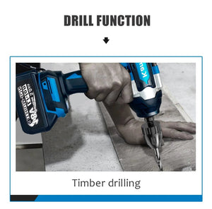 Planet Gates Kamolee 1800 N.M Torque DTW700 Brushless Electric Impact Wrench 1/2 In Lithium-Ion Battery For Makita 18V Battery
