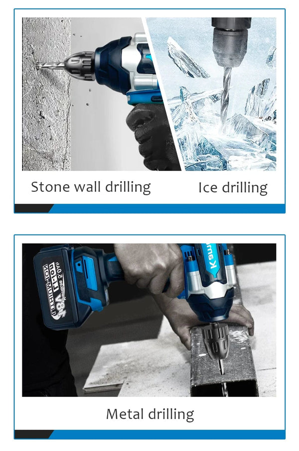 Planet Gates Kamolee 1800 N.M Torque DTW700 Brushless Electric Impact Wrench 1/2 In Lithium-Ion Battery For Makita 18V Battery