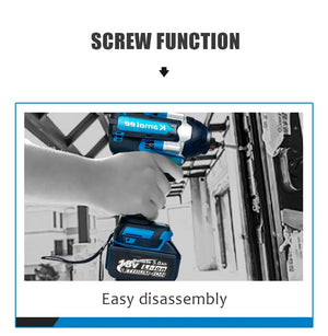 Planet Gates Kamolee 1800 N.M Torque DTW700 Brushless Electric Impact Wrench 1/2 In Lithium-Ion Battery For Makita 18V Battery