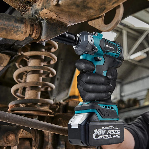 Planet Gates Kamolee Electric Wrench DTW500 Brushless Cordless 1200 N.m Included Battery and Charger Compatible with 18V Makita Battery
