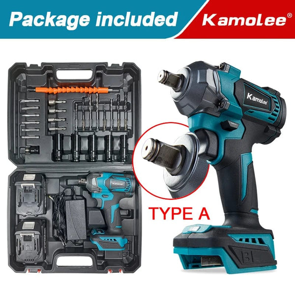 Planet Gates Kamolee Electric Wrench DTW500 Brushless Cordless 1200 N.m Included Battery and Charger Compatible with 18V Makita Battery