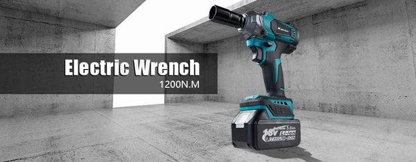 Planet Gates Kamolee Electric Wrench DTW500 Brushless Cordless 1200 N.m Included Battery and Charger Compatible with 18V Makita Battery