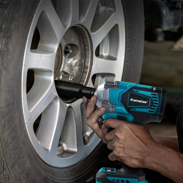 Planet Gates Kamolee Electric Wrench DTW500 Brushless Cordless 1200 N.m Included Battery and Charger Compatible with 18V Makita Battery