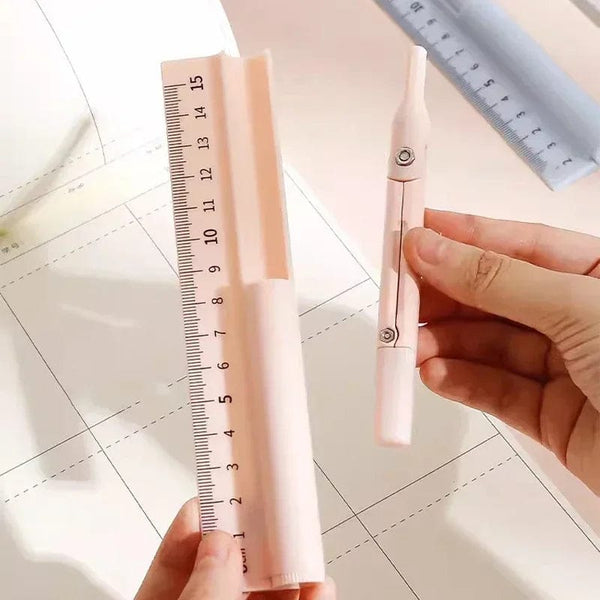 Planet Gates Kawaii 3 in 1 Compass Geometry Set with Ruler Pencil Multifunctional School Drawing Compass Math Geometry Tool Korean Stationery