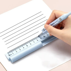 Planet Gates Kawaii 3 in 1 Compass Geometry Set with Ruler Pencil Multifunctional School Drawing Compass Math Geometry Tool Korean Stationery