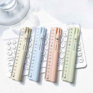 Planet Gates Kawaii 3 in 1 Compass Geometry Set with Ruler Pencil Multifunctional School Drawing Compass Math Geometry Tool Korean Stationery