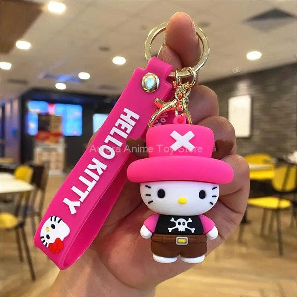 Planet Gates Kawaii Anime Sanrio Hello Kitty Keychain Pendant Holder Key Chain Car Keyring Mobile Phone Bag Hanging Jewelry Kids Toys Gifts