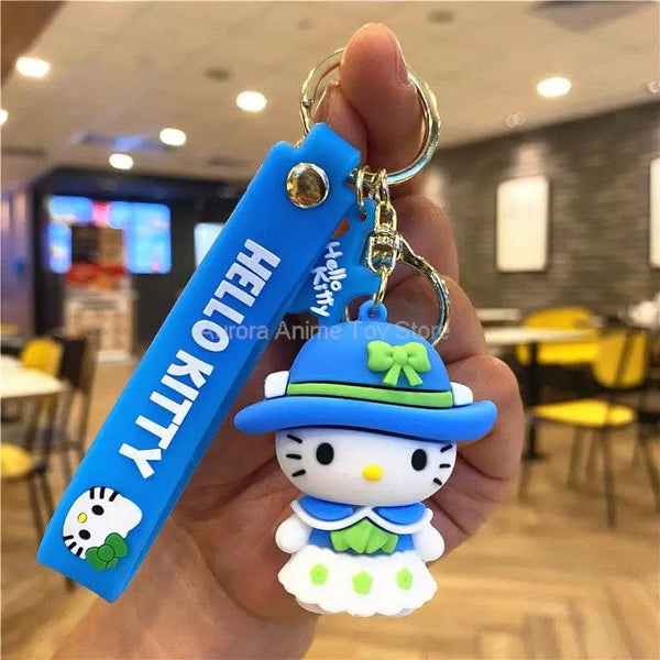 Planet Gates Kawaii Anime Sanrio Hello Kitty Keychain Pendant Holder Key Chain Car Keyring Mobile Phone Bag Hanging Jewelry Kids Toys Gifts