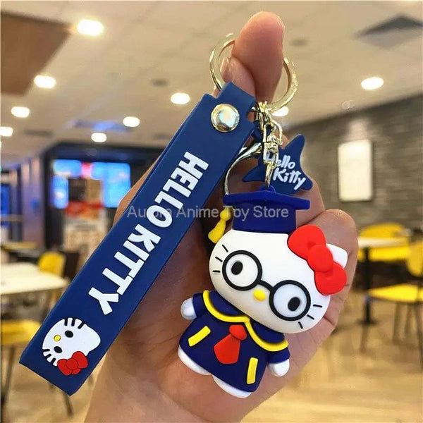 Planet Gates Kawaii Anime Sanrio Hello Kitty Keychain Pendant Holder Key Chain Car Keyring Mobile Phone Bag Hanging Jewelry Kids Toys Gifts