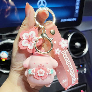 Planet Gates Kawaii Anime Sanrio Hello Kitty Keychain Pendant Holder Key Chain Car Keyring Mobile Phone Bag Hanging Jewelry Kids Toys Gifts