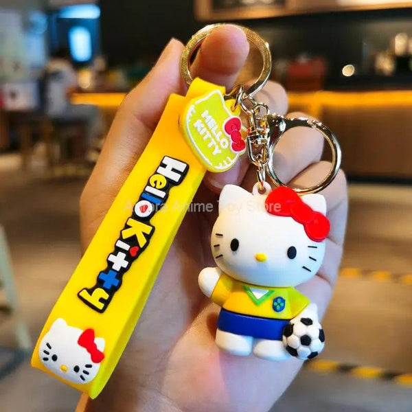 Planet Gates Kawaii Anime Sanrio Hello Kitty Keychain Pendant Holder Key Chain Car Keyring Mobile Phone Bag Hanging Jewelry Kids Toys Gifts