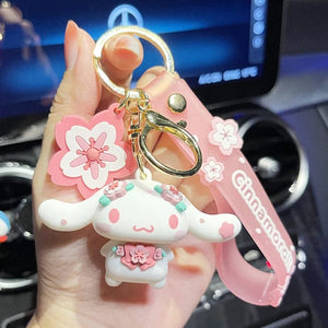 Planet Gates Kawaii Anime Sanrio Hello Kitty Keychain Pendant Holder Key Chain Car Keyring Mobile Phone Bag Hanging Jewelry Kids Toys Gifts