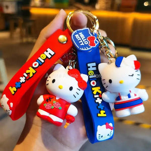Planet Gates Kawaii Anime Sanrio Hello Kitty Keychain Pendant Holder Key Chain Car Keyring Mobile Phone Bag Hanging Jewelry Kids Toys Gifts