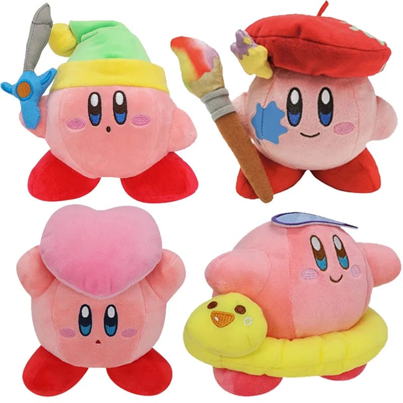 Planet Gates Kawaii Anime Star Kirby Sword Kirby Soft Stuffed Peluche Plush Kids High Quality Cartoon Dolls Great Birthday Gift for Children