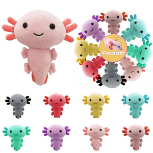 Planet Gates Kawaii Axolotl Plush Toy Axolotl Toy Axolotl Fish Axolotl Plushies Figure Doll Kawaii Animal Pink Axolotl Stuffed Dolls Gifts