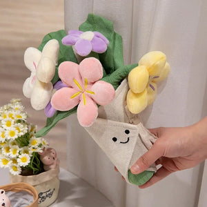 Planet Gates Kawaii Hamburger Plush Toy Soft Stuffed Bouquet Cushion Funny Food / Flower Pillow Cute Burger Doll Creative Birthday Gift